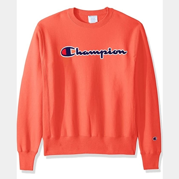 Champion Reverse Weave Large Logo Papaya Men's M - Picture 2 of 2